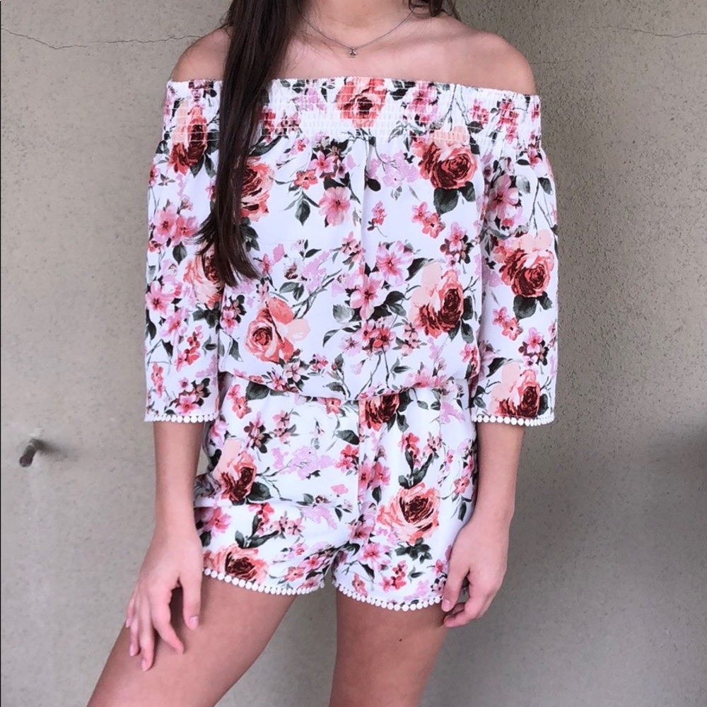 Cute Floral Romper